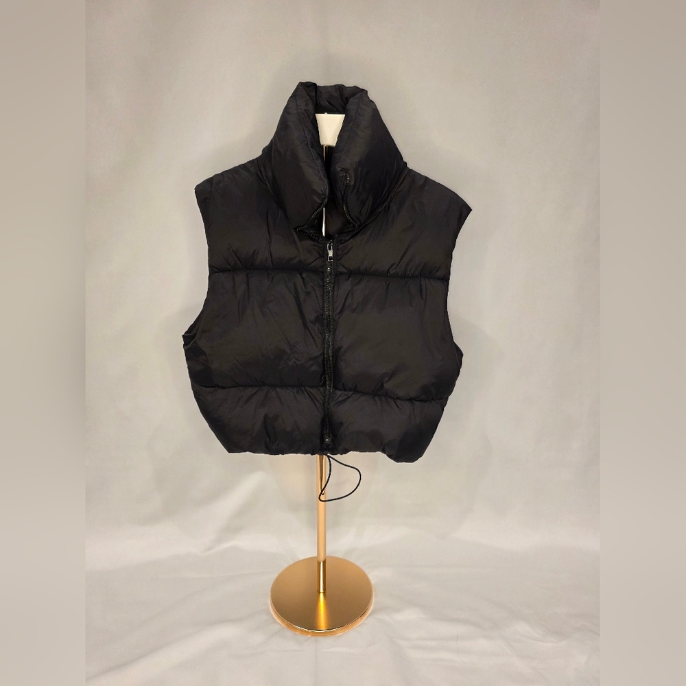 Women's Black Puffer Vest